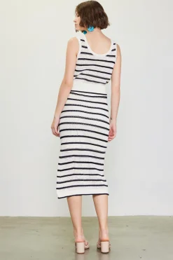 Nautical Stripe Crochet Tank Top*SKIES ARE BLUE New