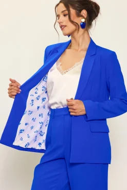 Neon Welt Pocket Blazer*SKIES ARE BLUE