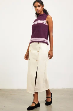 Nora Mock Neck Sweater Vest*SKIES ARE BLUE Hot