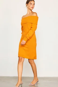 Off Shoulder Mini Sweater Dress*SKIES ARE BLUE Best