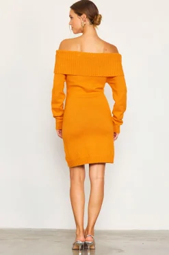 Off Shoulder Mini Sweater Dress*SKIES ARE BLUE Best
