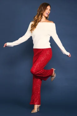 Off Shoulder Sweater*SKIES ARE BLUE Clearance
