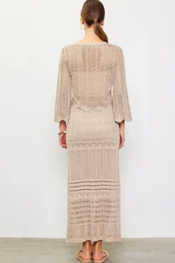 Open Knit Midi Skirt*SKIES ARE BLUE Outlet