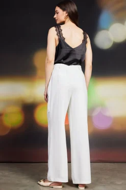 Pintuck Wide Leg Trousers*SKIES ARE BLUE Outlet