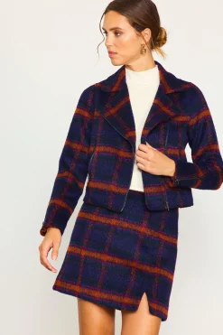 Plaid Moto Jacket*SKIES ARE BLUE Sale