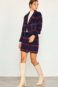 Plaid Moto Jacket*SKIES ARE BLUE Sale
