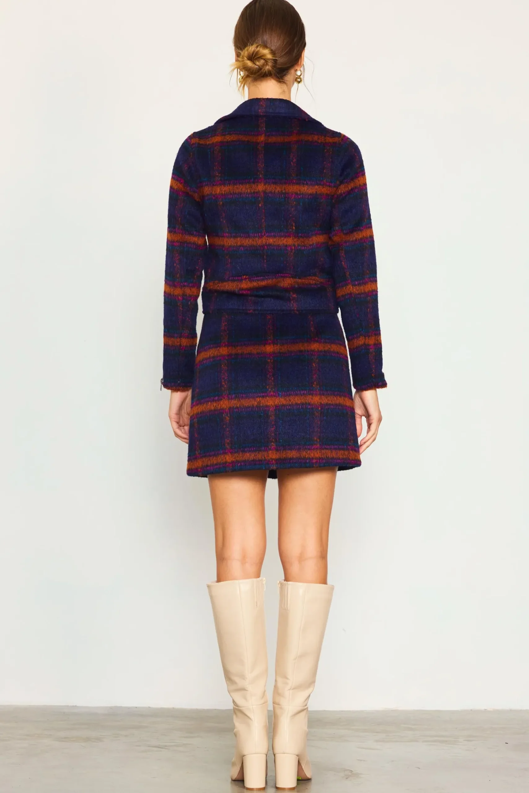 Plaid Moto Jacket*SKIES ARE BLUE Sale