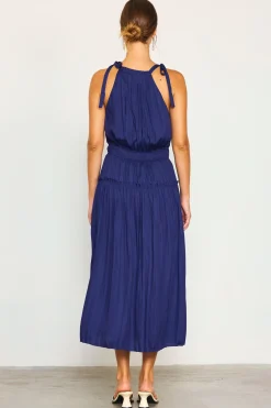 Pleated Halter Midi Dress*SKIES ARE BLUE Sale