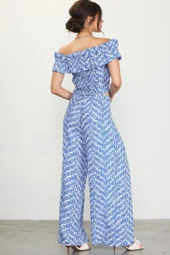 Printed Wide-Leg Pants*SKIES ARE BLUE