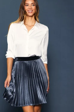 Recycled Classic Button Down Top*SKIES ARE BLUE Discount