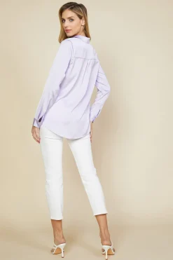 Recycled Classic Button Down Top*SKIES ARE BLUE Best