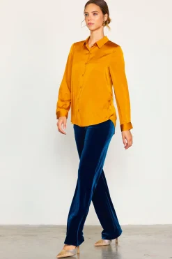 Recycled Classic Button Down Top*SKIES ARE BLUE Hot