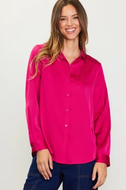 Recycled Classic Button Down Top*SKIES ARE BLUE Outlet