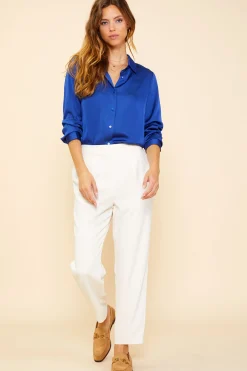 Recycled Classic Button Down Top*SKIES ARE BLUE Online