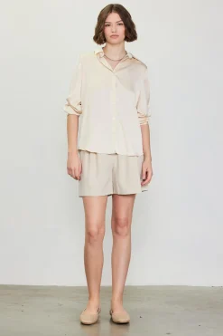 Recycled Classic Button Down Top*SKIES ARE BLUE Outlet