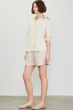 Recycled Classic Button Down Top*SKIES ARE BLUE Outlet
