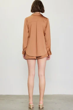 Recycled Classic Button Down Top*SKIES ARE BLUE Hot