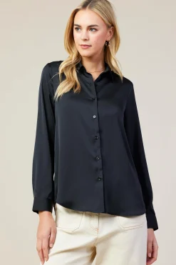 Recycled Classic Button Down Top*SKIES ARE BLUE Outlet