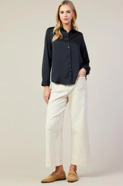 Recycled Classic Button Down Top*SKIES ARE BLUE Outlet