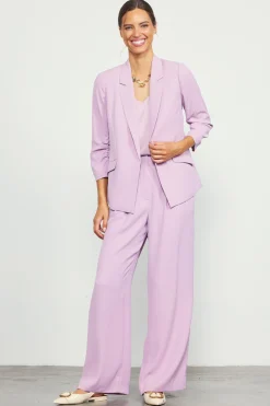 Recycled Shirred Sleeve Blazer*SKIES ARE BLUE Clearance