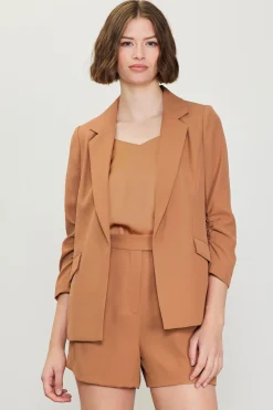 Recycled Shirred Sleeve Blazer*SKIES ARE BLUE Best