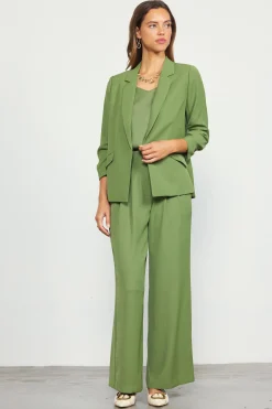 Recycled Shirred Sleeve Blazer*SKIES ARE BLUE New