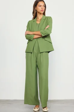 Recycled Shirred Sleeve Blazer*SKIES ARE BLUE New