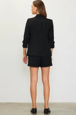 Recycled Shirred Sleeve Blazer*SKIES ARE BLUE Sale
