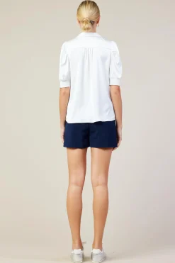 Recycled Shirred Sleeve Blouse*SKIES ARE BLUE Online