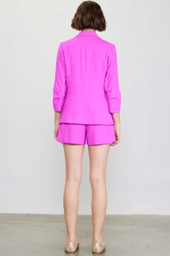 Recycled Shirred Sleeve Blazer*SKIES ARE BLUE Outlet