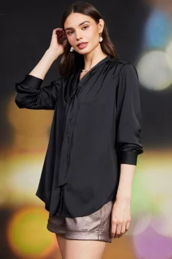 Recycled Tie Detail Blouse*SKIES ARE BLUE Best