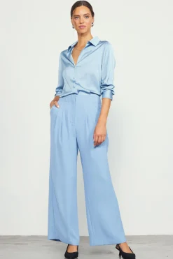 Recycled Wide Leg Pants*SKIES ARE BLUE Clearance