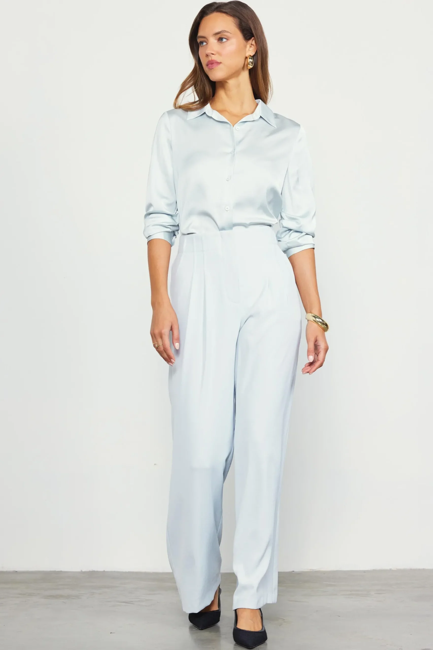 Recycled Wide Leg Pants*SKIES ARE BLUE