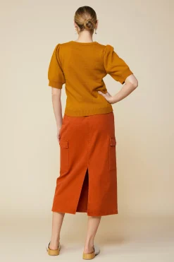 Recycled Yarn Short Sleeve Sweater*SKIES ARE BLUE