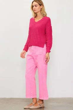 Relaxed V Neck Sweater*SKIES ARE BLUE Best