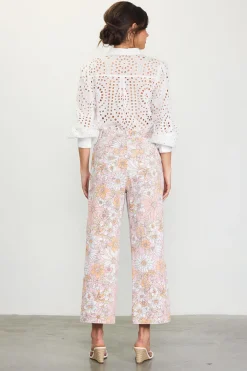 Retro Floral Wide Leg Pants*SKIES ARE BLUE Sale