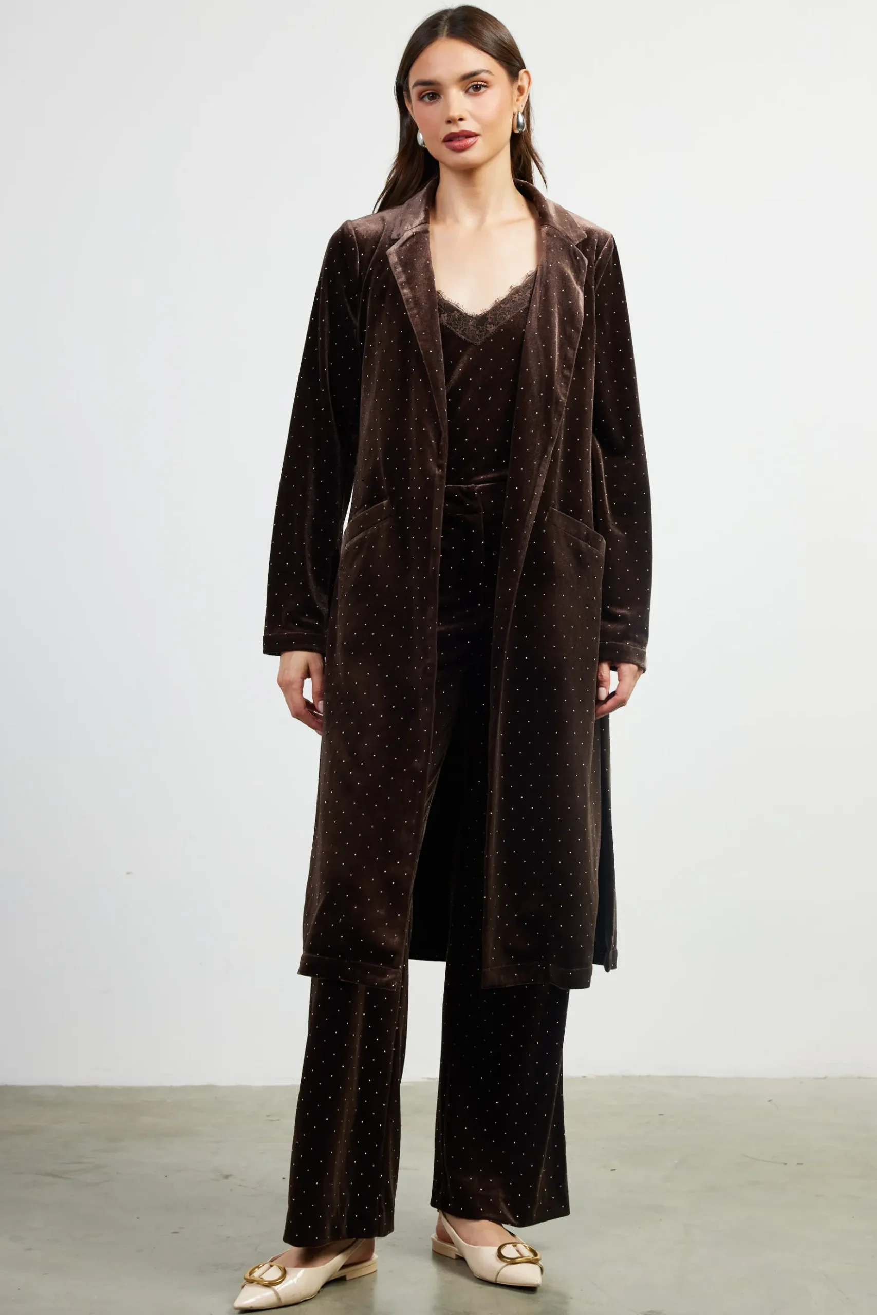 Rhinestone Velvet Duster*SKIES ARE BLUE