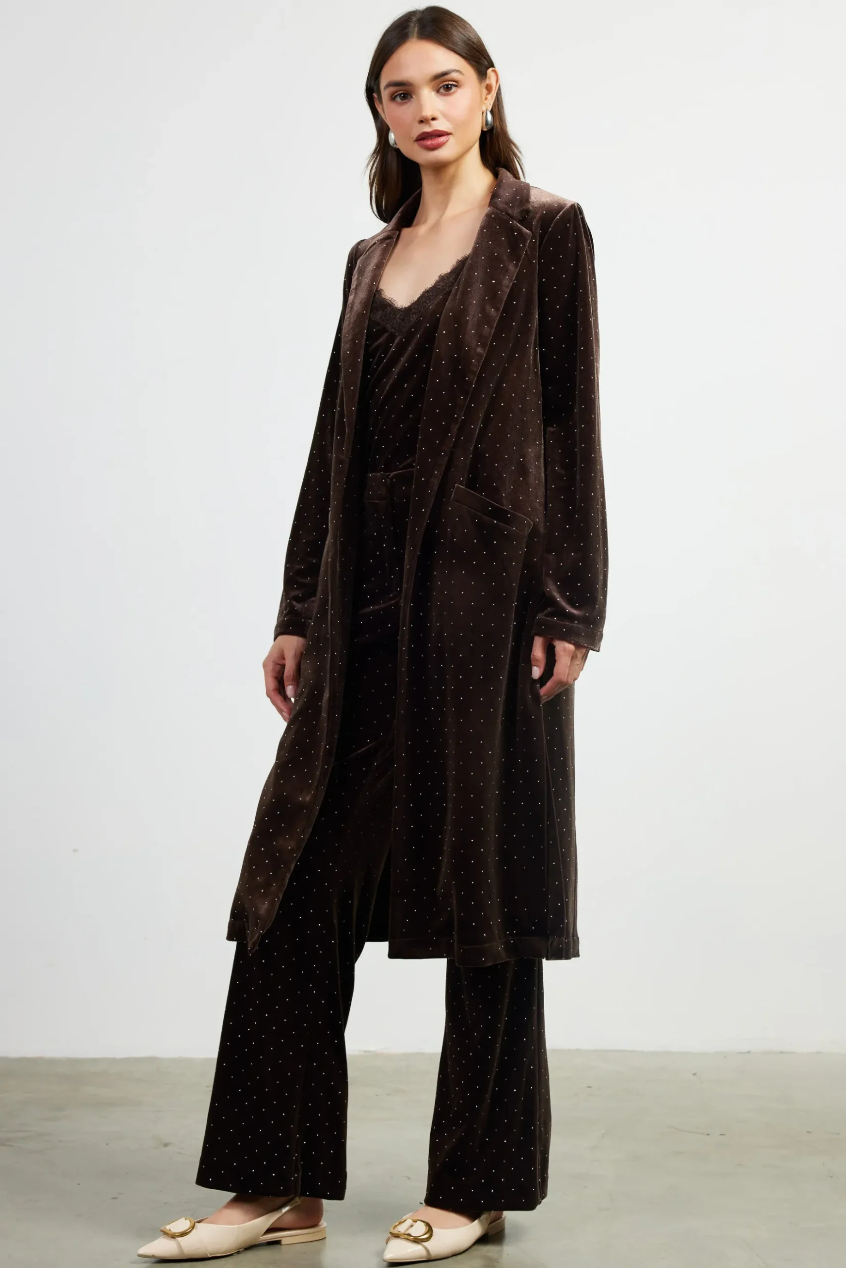 Rhinestone Velvet Duster*SKIES ARE BLUE