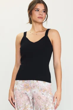 Ribbed Knit Cami Top*SKIES ARE BLUE Outlet