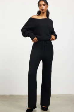Ribbed Knit Wide Leg Pants*SKIES ARE BLUE Best