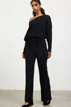 Ribbed Knit Wide Leg Pants*SKIES ARE BLUE Best