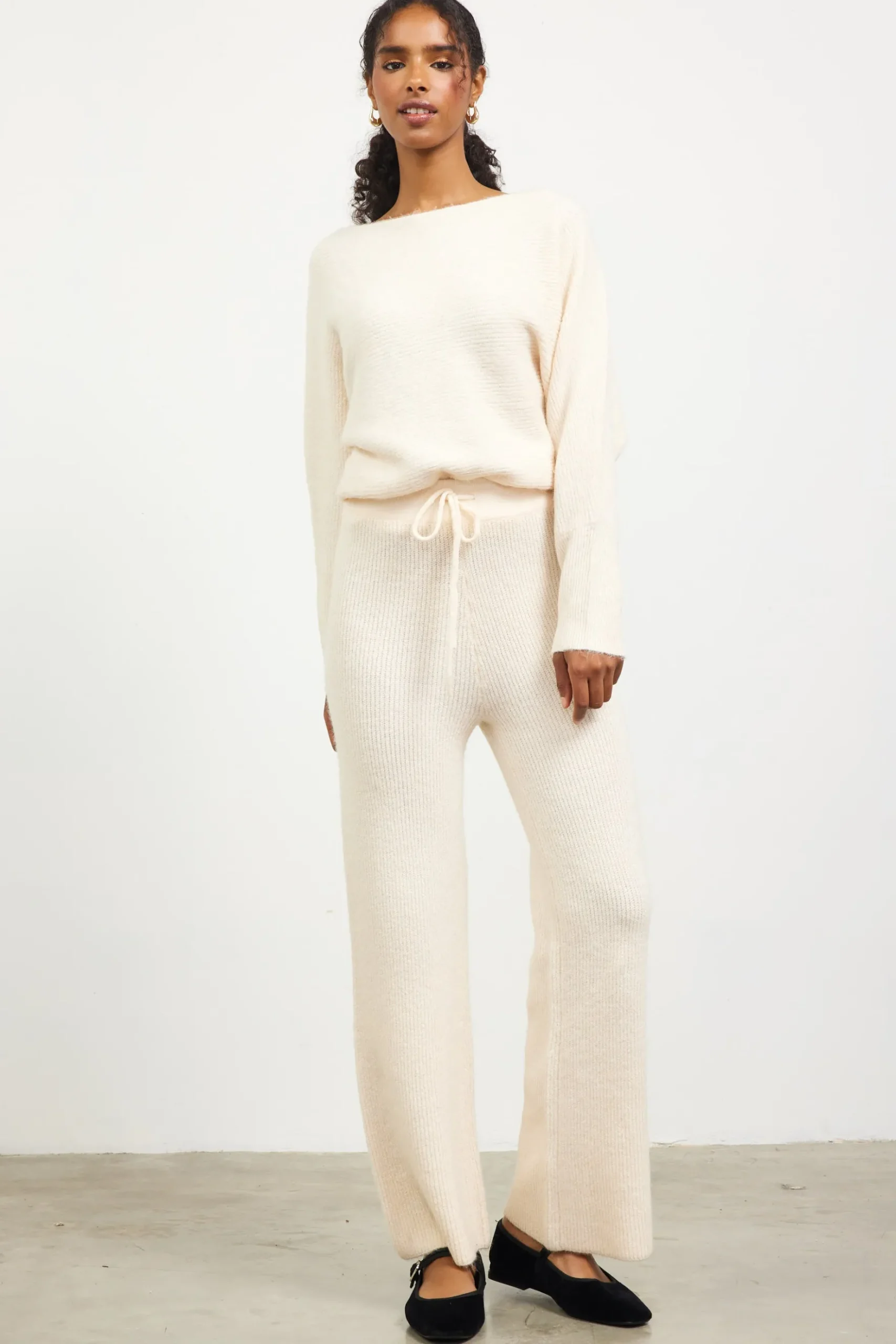 Ribbed Knit Wide Leg Pants*SKIES ARE BLUE