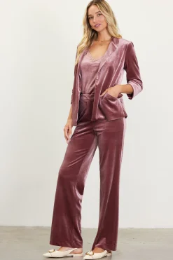 Ruched Velvet Blazer*SKIES ARE BLUE Sale