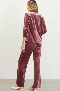 Ruched Velvet Blazer*SKIES ARE BLUE Sale