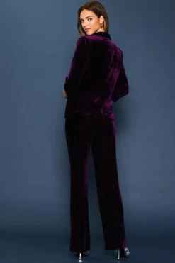 Ruched Velvet Blazer*SKIES ARE BLUE New