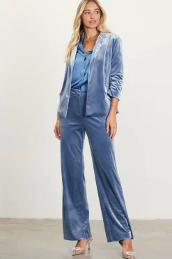Ruched Velvet Blazer*SKIES ARE BLUE Best