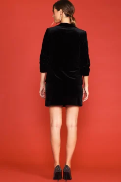 Ruched Velvet Blazer*SKIES ARE BLUE Sale
