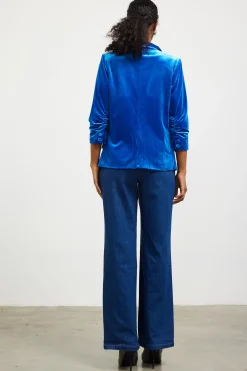 Ruched Velvet Blazer*SKIES ARE BLUE New