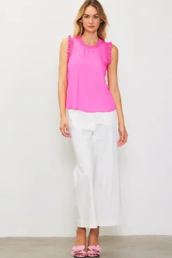 Ruffle Detail Woven Top*SKIES ARE BLUE