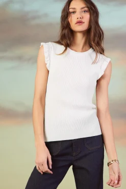 Ruffle Sleeve Knit Top*SKIES ARE BLUE Online
